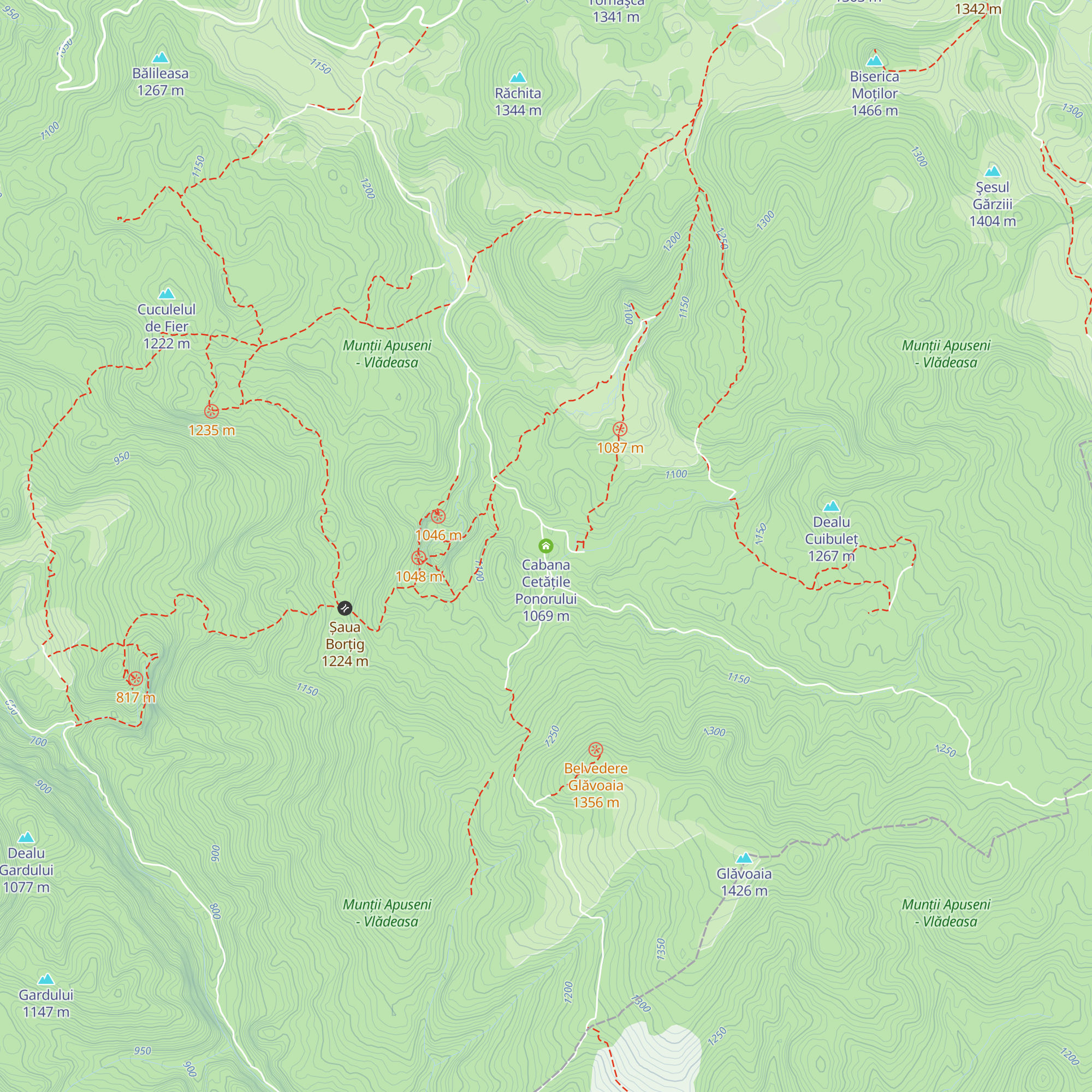 Cabana Cetățile Ponorului map
