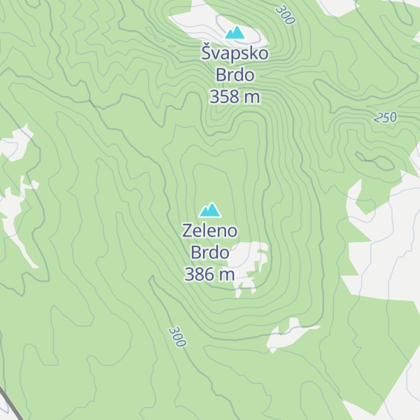 Map of Zeleno Brdo