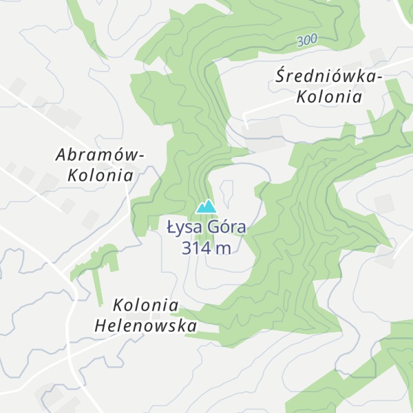 Map of Łysa Góra