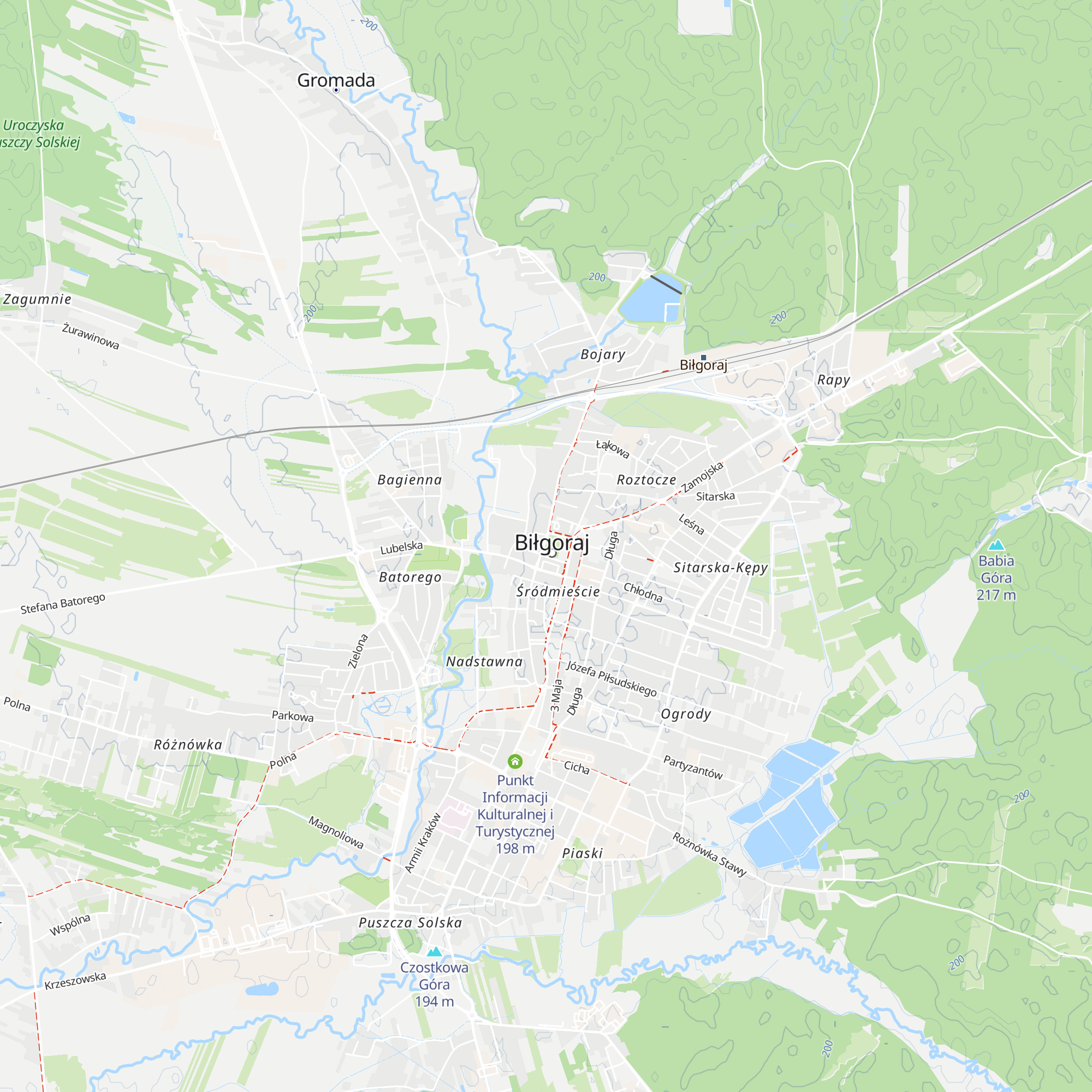 Informacja turystyczna map