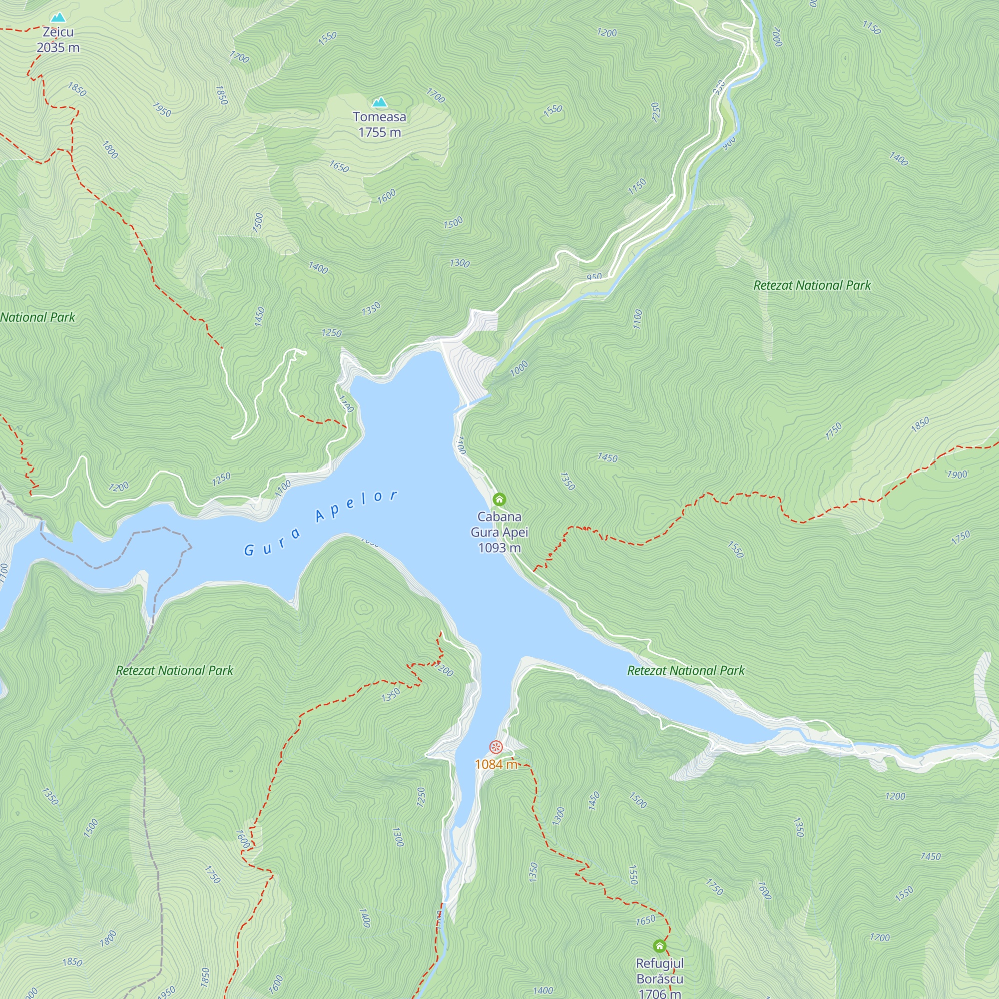 Cabana Gura Apei map