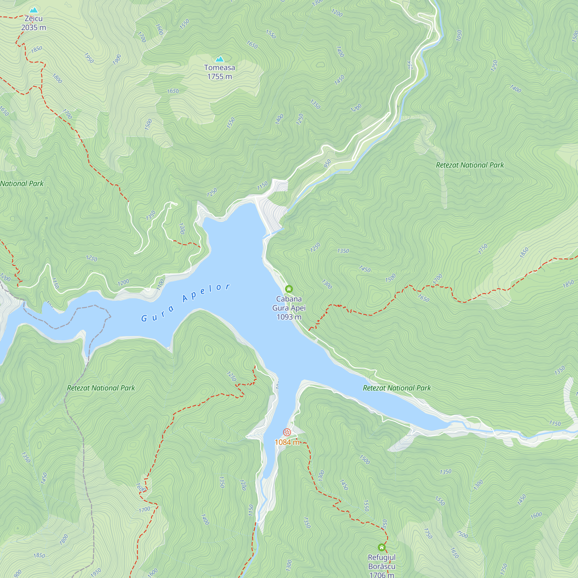 Cabana Gura Apei map