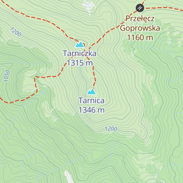 Map of Tarnica