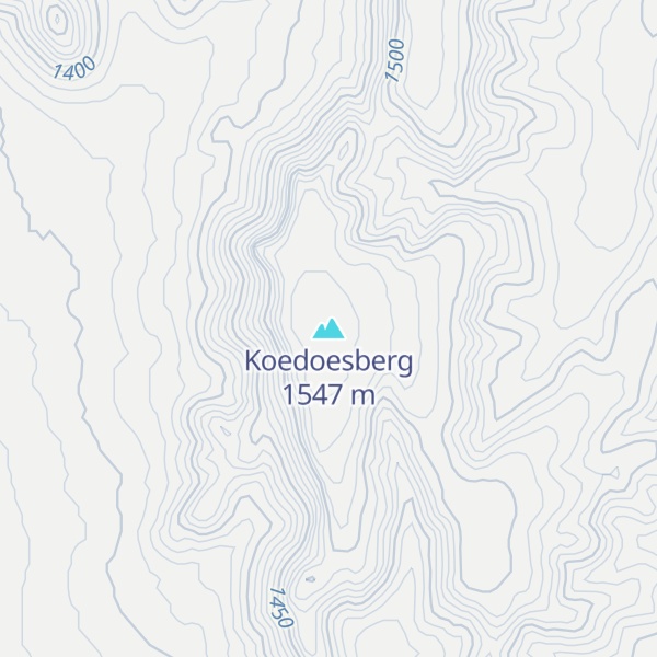 Map of Koedoesberg