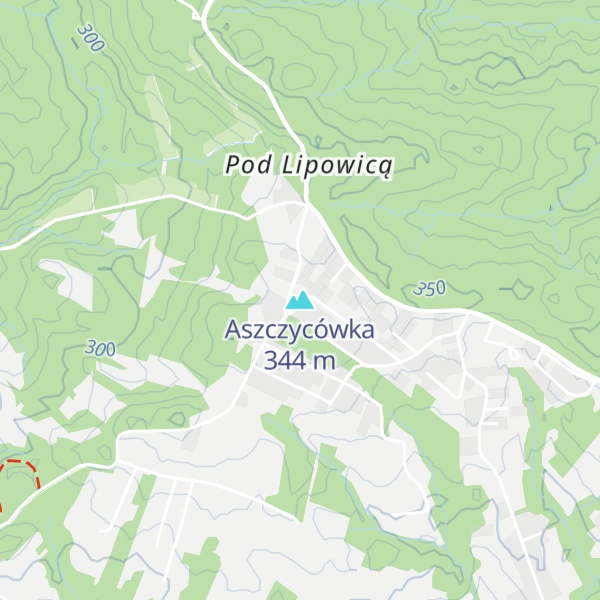 Map of Aszczycówka