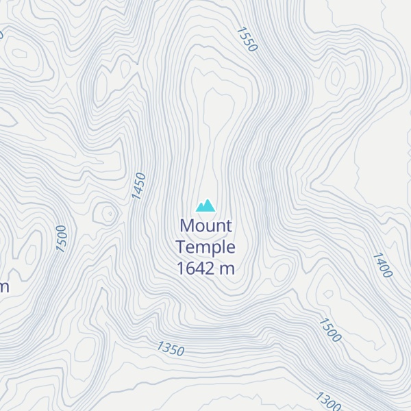Map of Mount Temple