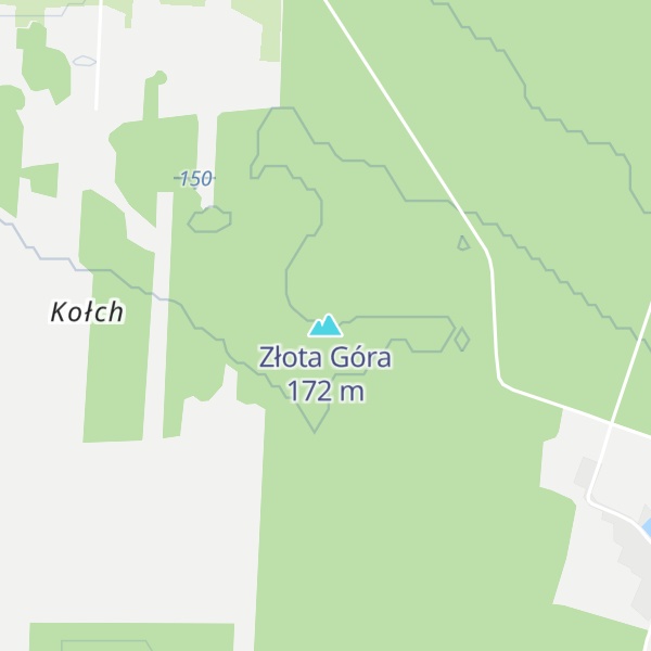 Map of Złota Góra