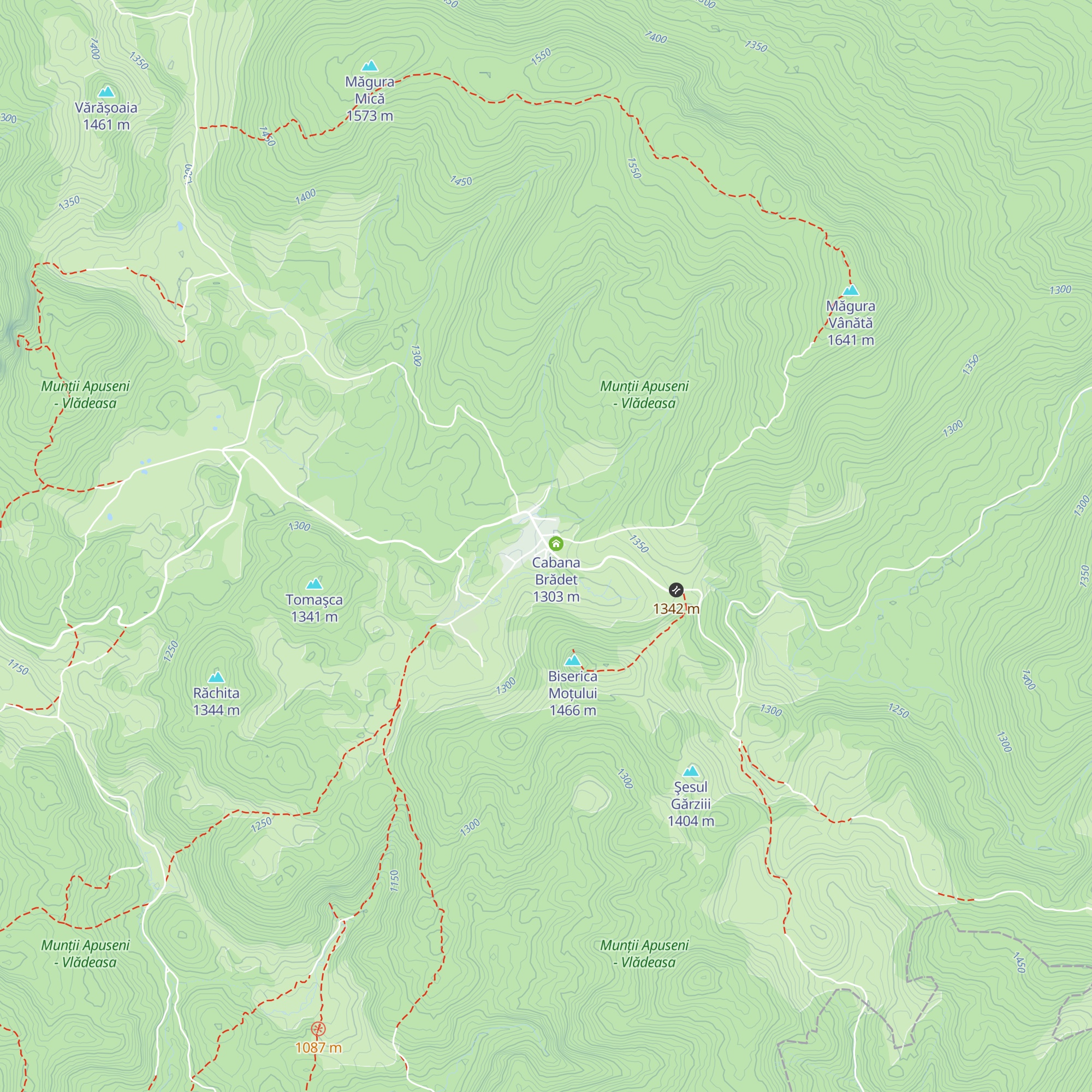 Cabana Padiș map