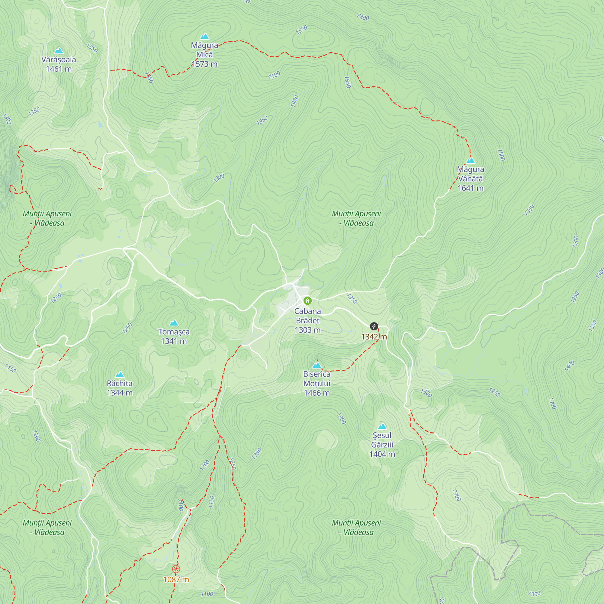 Cabana Padiș map