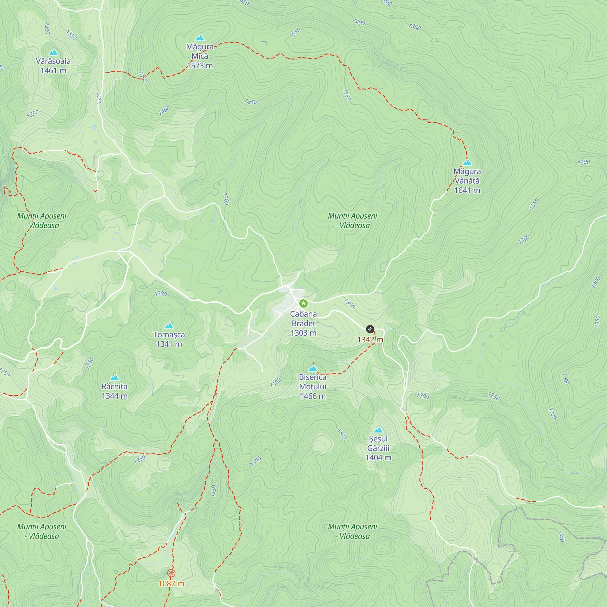 Cabana Brădet map