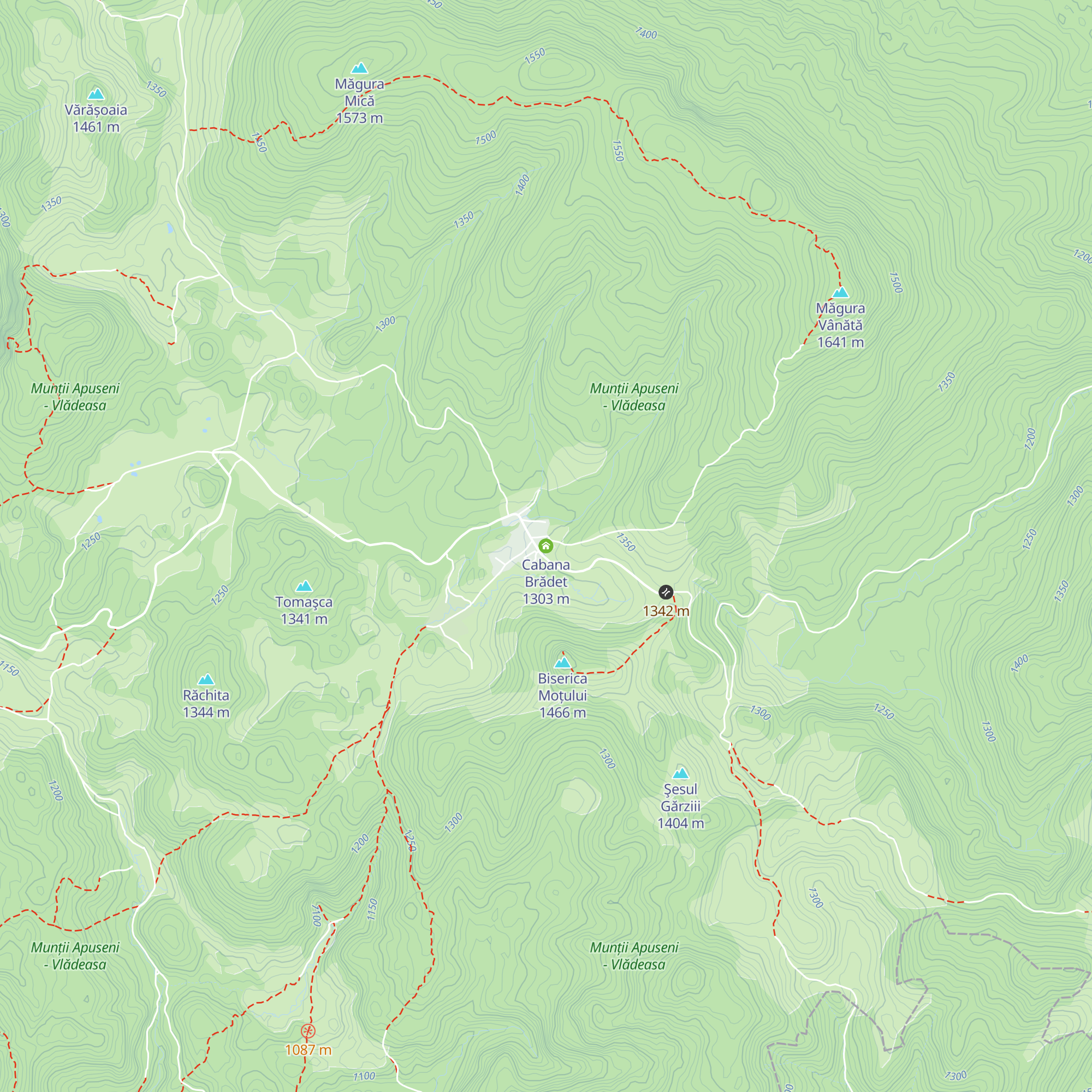 Cabana Brădet map
