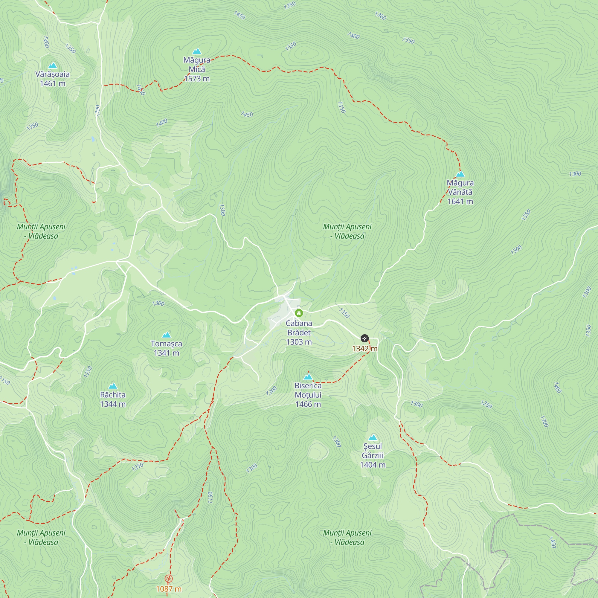 Cabana Popas Turistic map