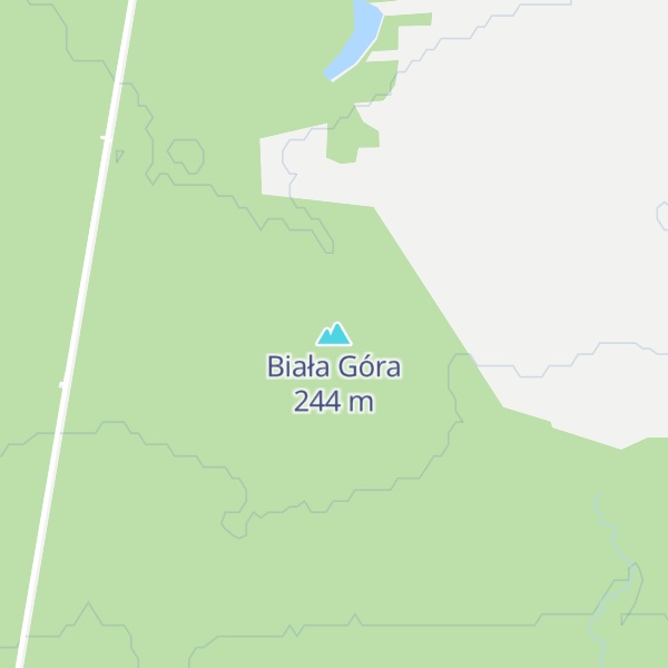 Map of Biała Góra