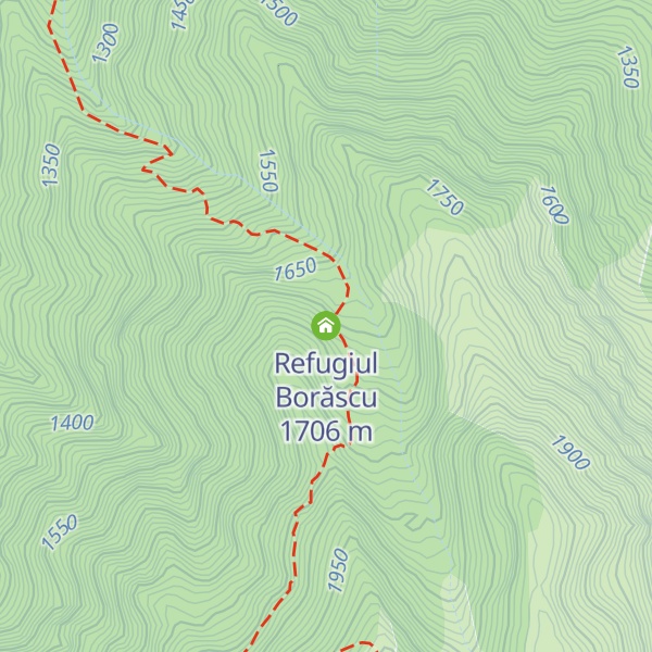 Map of Refugiul Borăscu
