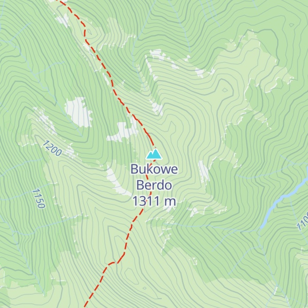 Map of Bukowe Berdo