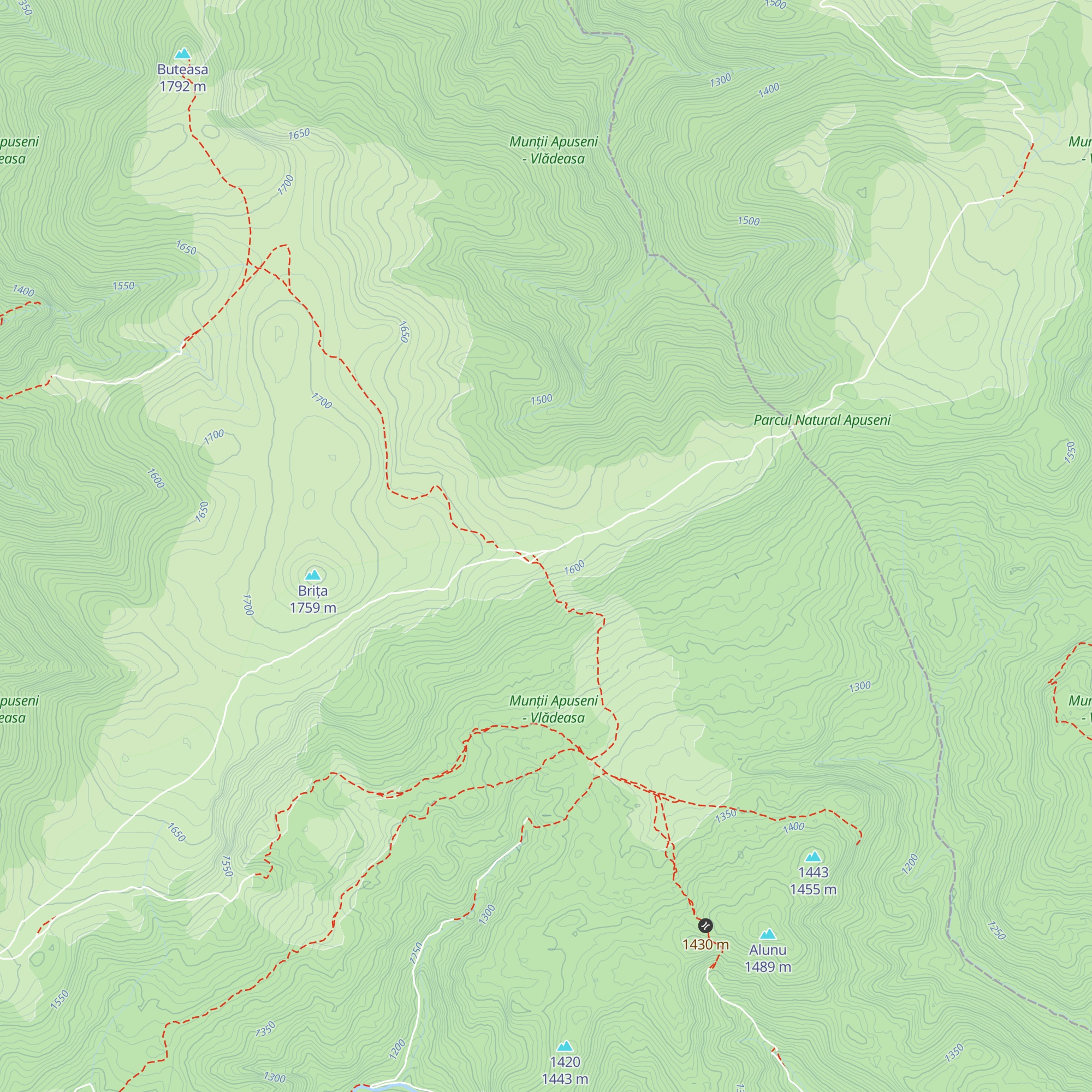 Refugiul Piatra Talharului map