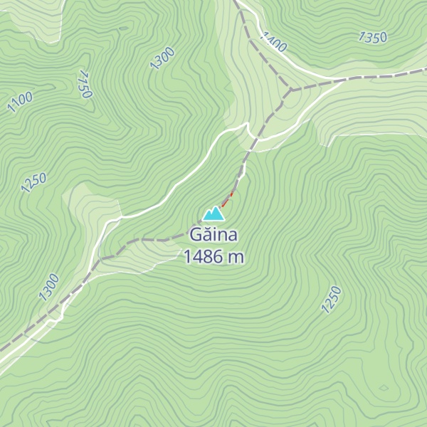 Map of Găina