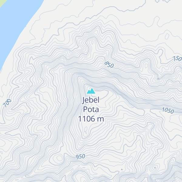 Map of Jebel Pota
