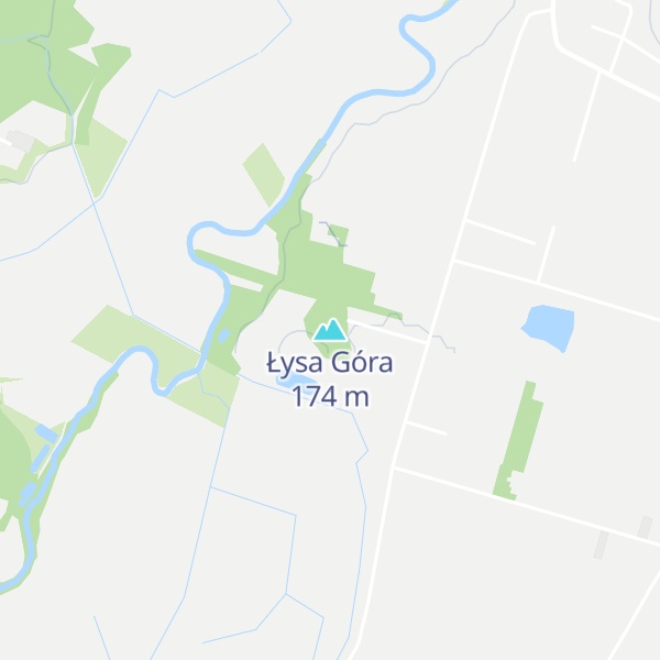 Map of Łysa Góra