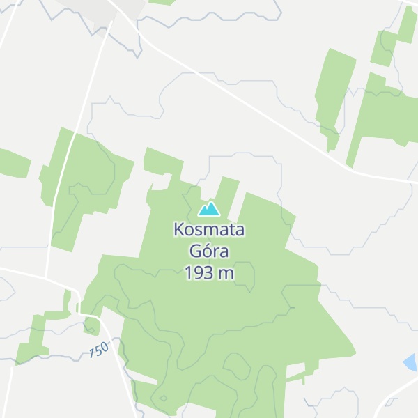Map of Kosmata Góra