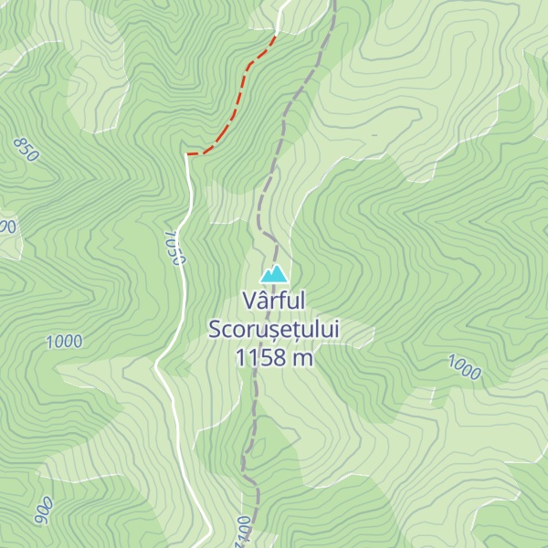 Map of Vârful Scorușețului