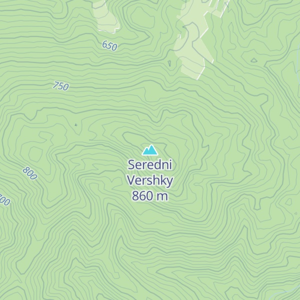 Map of Seredni Vershky