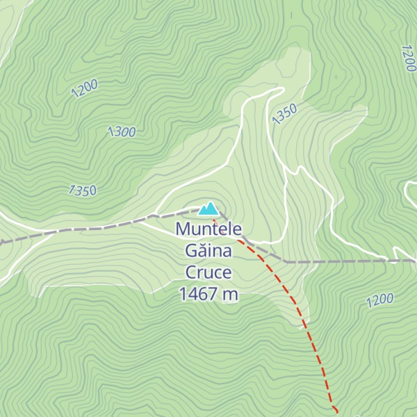 Map of Muntele Găina Cruce