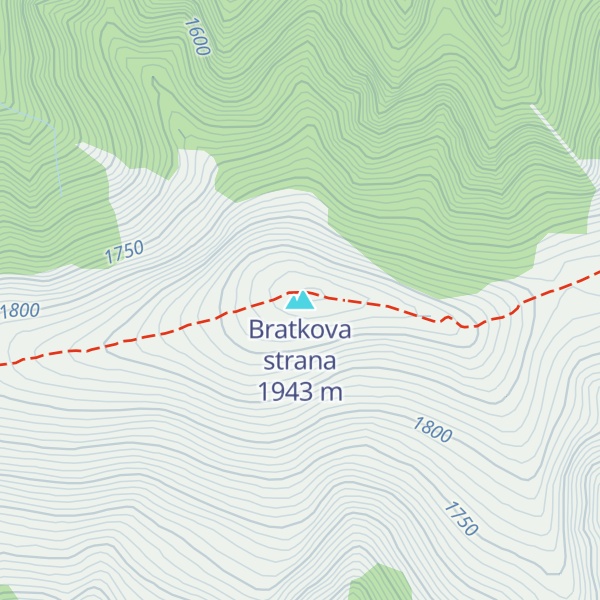 Map of Bratkova strana