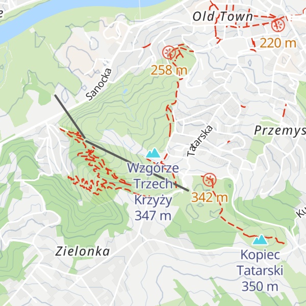 Map of Wzgórze Trzech Krzyży