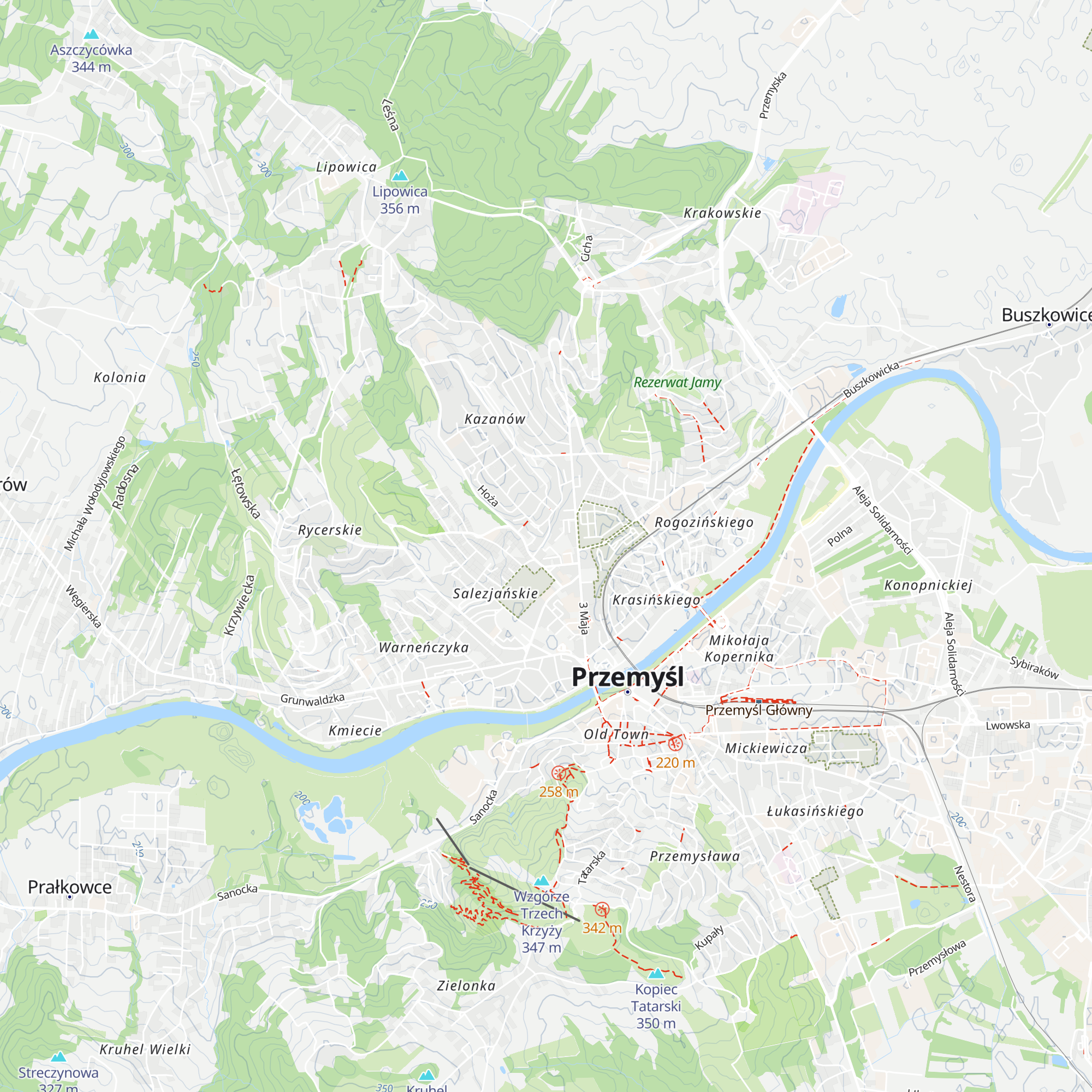 Schronisko Młodzieżowe PTSM "Matecznik" map