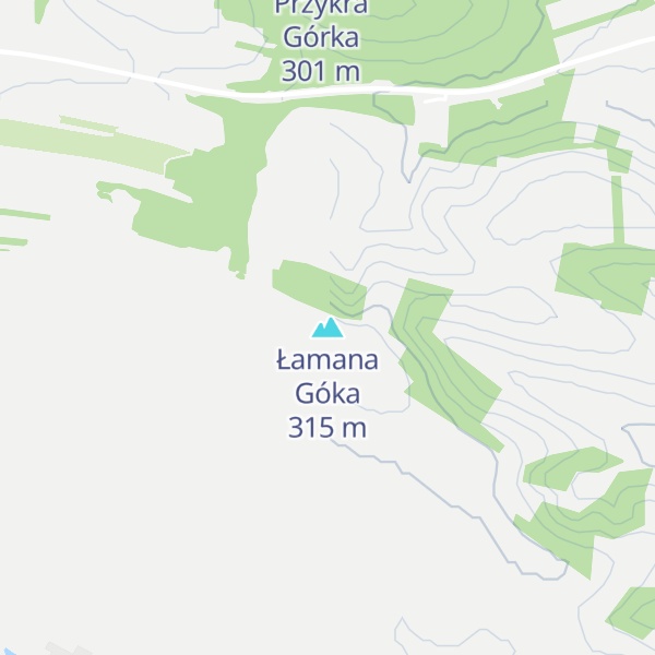 Map of Łamana Góka