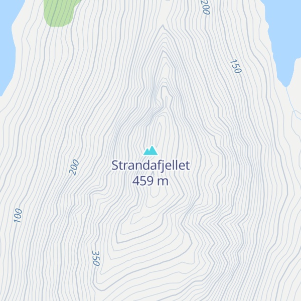 Map of Strandafjellet