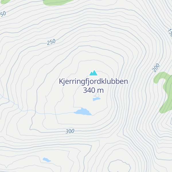 Map of Vardnesfjellet
