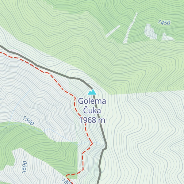 Map of Golema Čuka