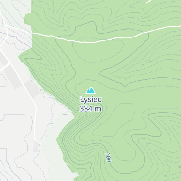 Map of Łysiec