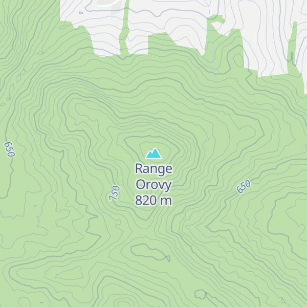 Map of Range Orovy