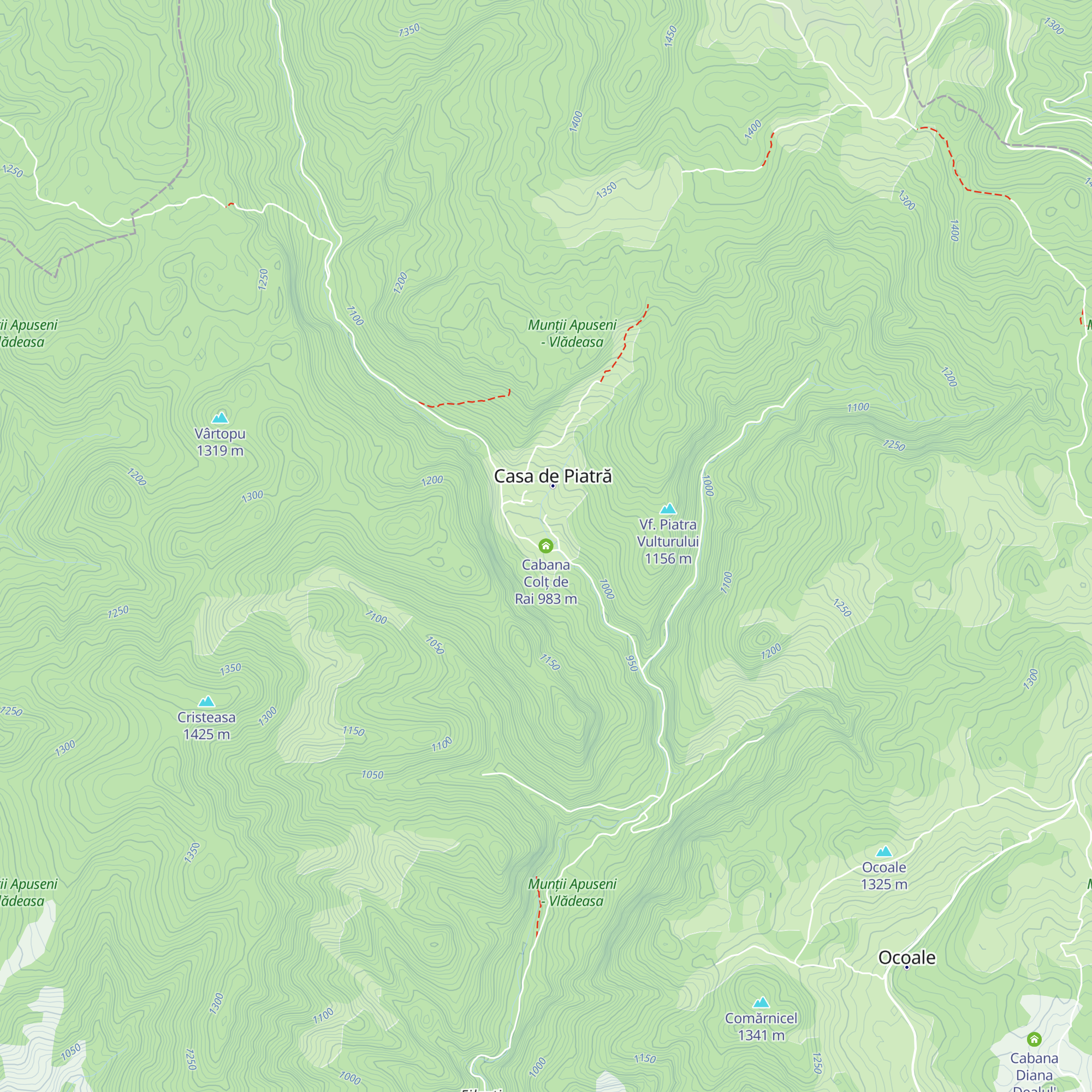 Cabana Colț de Rai map