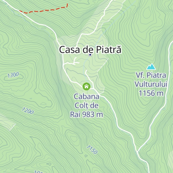 Map of Cabana Colț de Rai