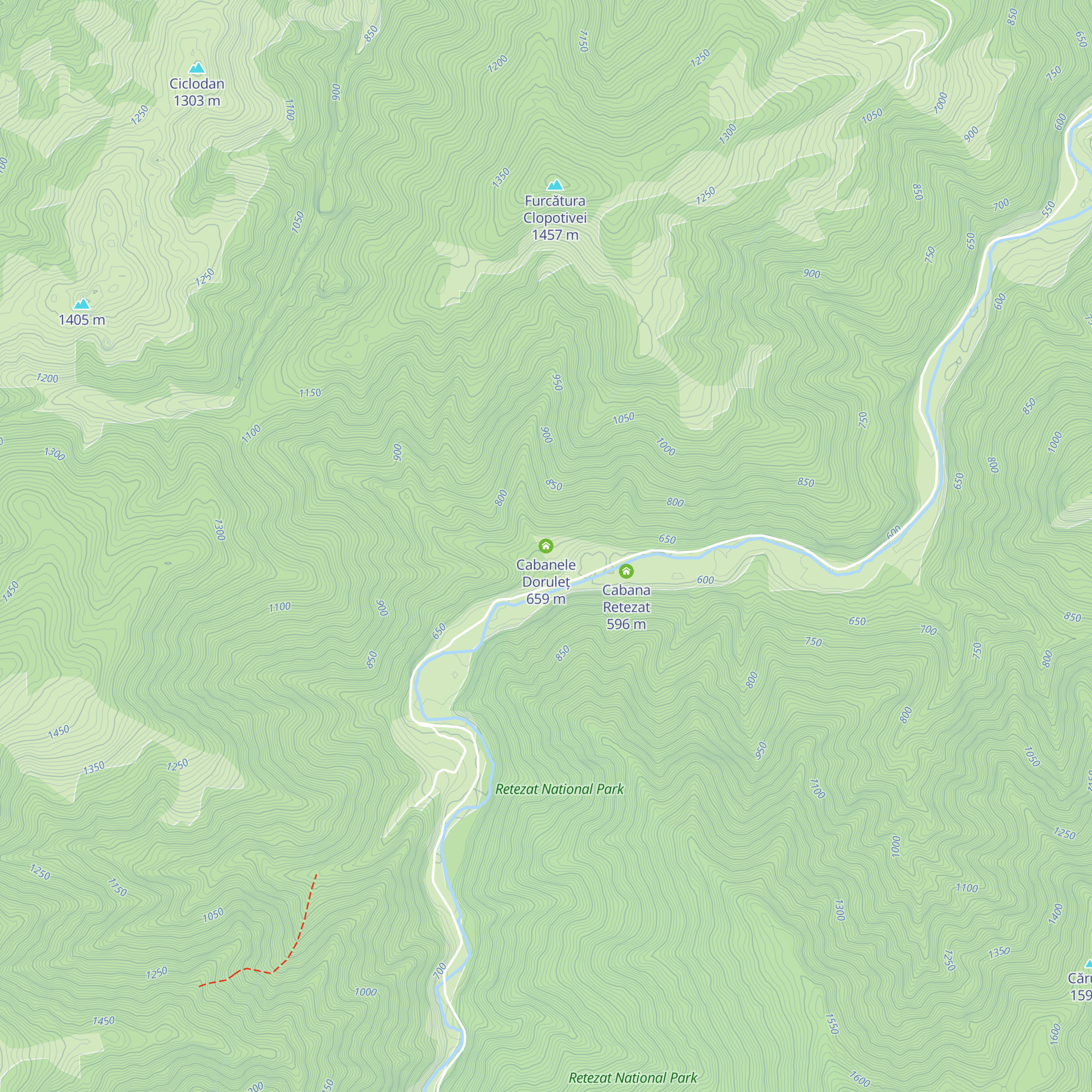 Cabanele Doruleț map