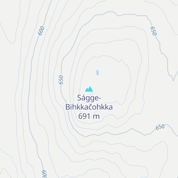 Map of Ságge-Bihkkačohkka