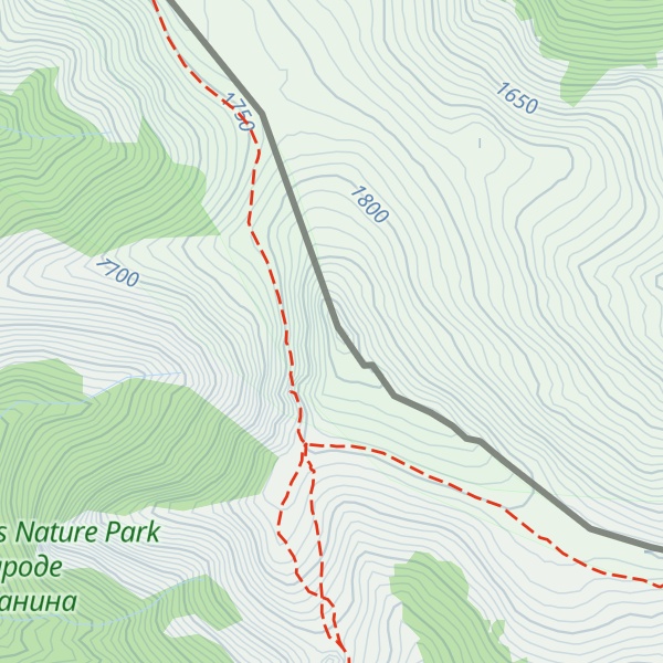 Map of Vraža glava