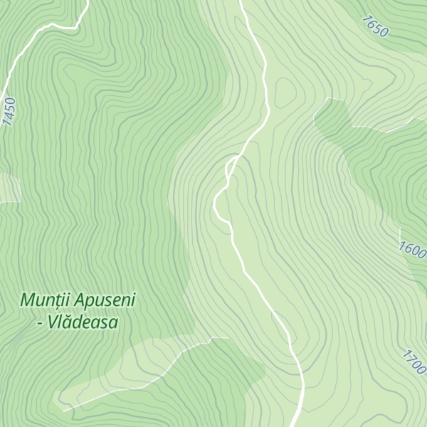 Map of Vlădeasa
