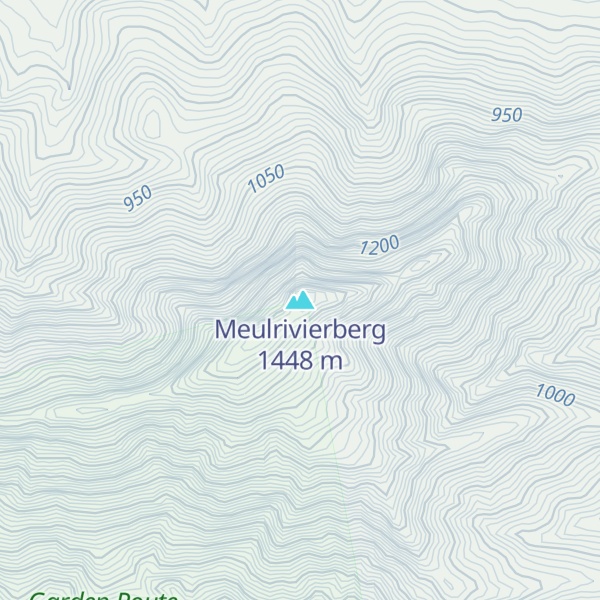 Map of Meulrivierberg