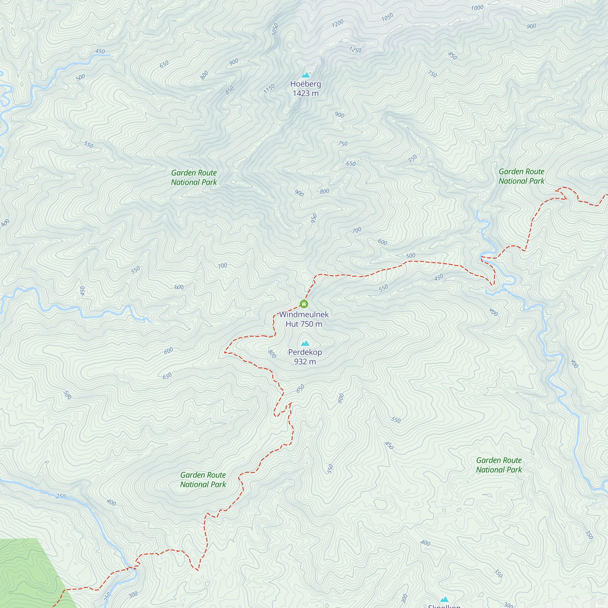 Windmeulnek Hut map