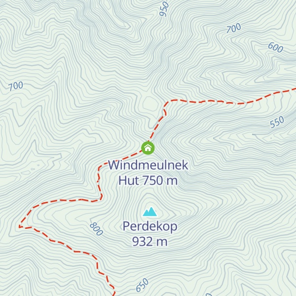 Map of Windmeulnek Hut