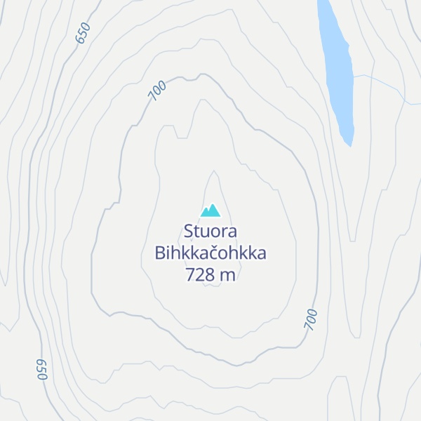 Map of Stuora Bihkkačohkka