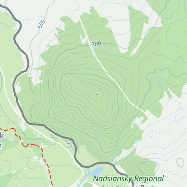 Map of Kychera Dzvyniatska