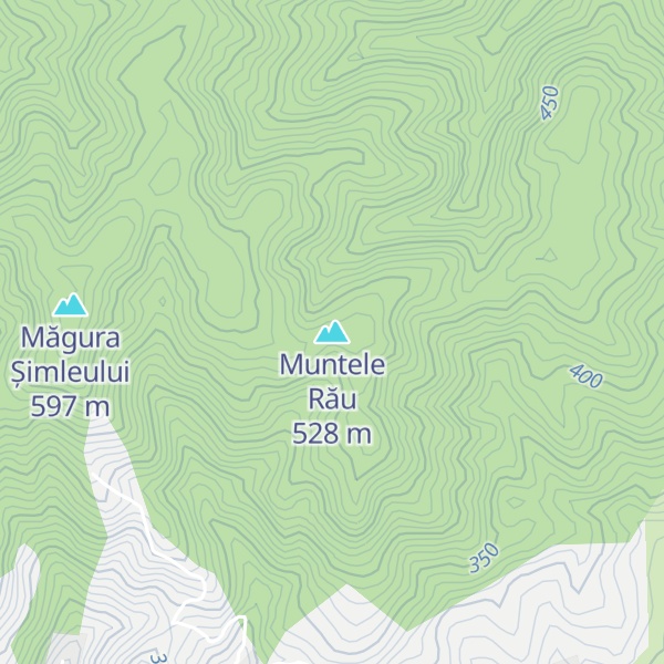 Map of Muntele Rău