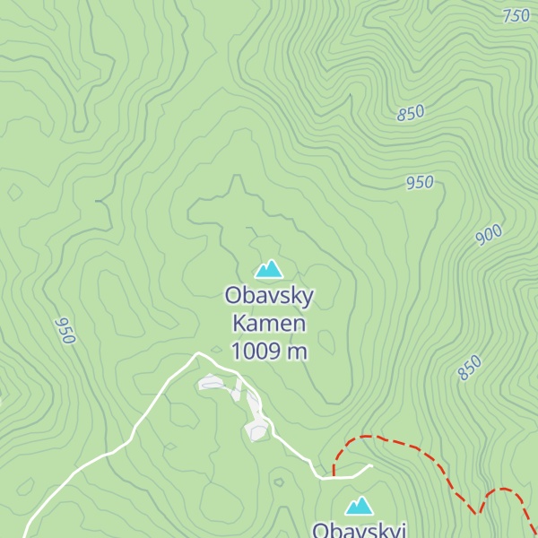 Map of Obavsky Kamen