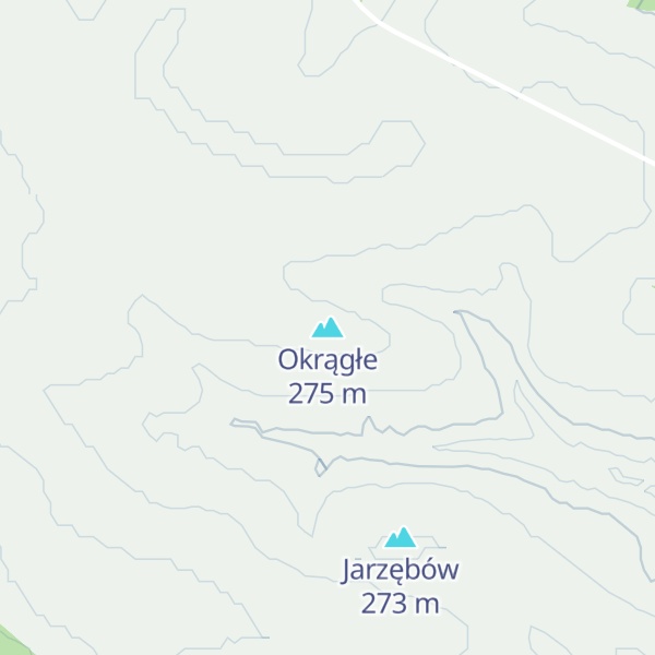 Map of Okrągłe